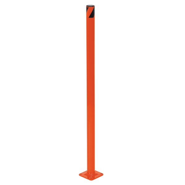 STEEL PIPE SAFETY BOLLARD 36"X1.75" ORNG